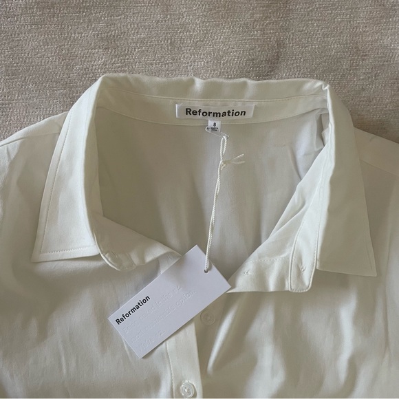 Reformation Moira Dress in white size 8 - Picture 9 of 11